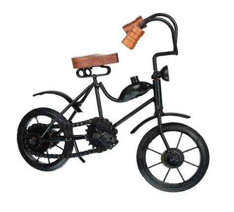 8" Wrought Iron Moped Cycle for Home Decor – VTI HERITAGE
