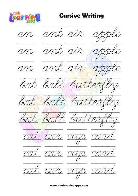 Cursive Writing 2 Letter Words 的图像结果