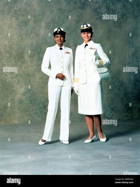 Left, Service Dress White uniform with slacks for women CHIEF PETTY ...