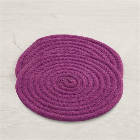 Buy Mandarin Solid Braided Trivets - Set Of 2 Pcs. from Home Centre at ...