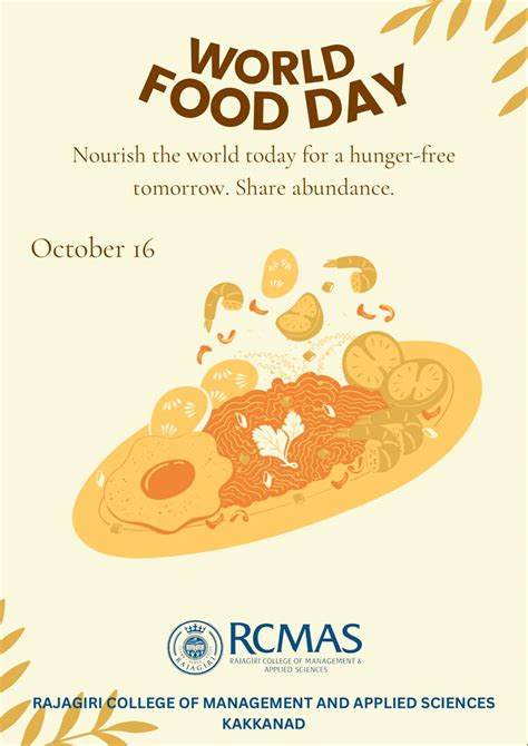 Rajagiri College of Management & Applied Sciences » World Food Day
