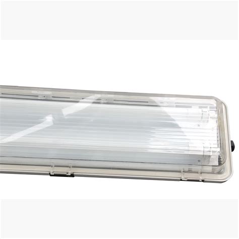 Steel Fluorescent Light Covers Plastic Cover Ceiling 4FT LED Explosion