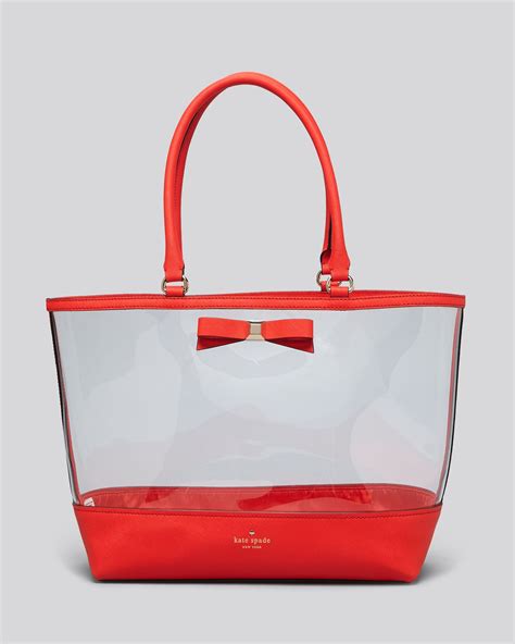 Lyst - Kate Spade New York Tote Holly Street Clear Francis in Red