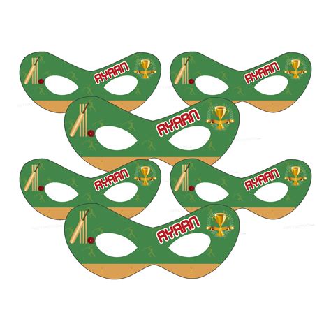 Cricket Theme Personalized Eye Mask | Party Supplies India Online