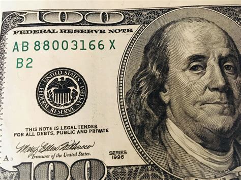 1996 Vintage 100 Dollar US Bill (good Condition). | #2053845623