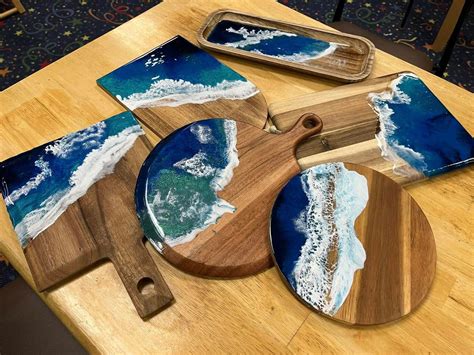 Resin Serving Board Class-Saturday, June 1, 6:30 pm, Create Color Art ...