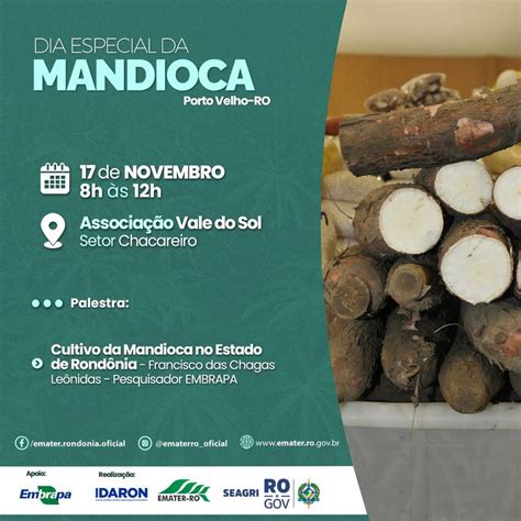 Dia Especial da Mandioca, Associação Vale do Sol, Setor Chacareiro ...