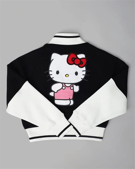 Hello Kitty Oversized Varsity Jacket Women – Free Authority