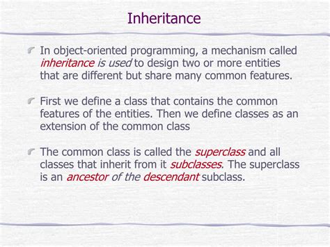 Image result for Define Inheritance