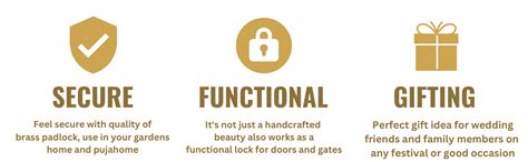Brass Blessing : Master Padlock - Lock with Key – Brass Made - Hard to ...