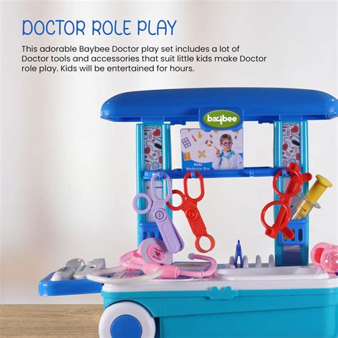 Baybee Doc-in-a-Box 3 in 1 Portable Pretend Play Doctor Set – Baybee India