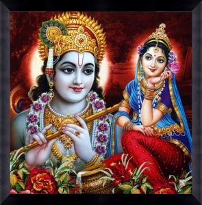 CATALOGWALA Lord Radha Krishna Elegant Poster Religious Photo Frame ...