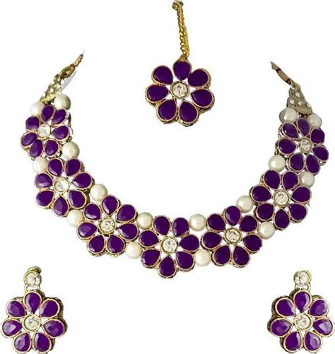 Purple Jewellery Sets - Buy Purple Jewellery Sets Online at Best Prices ...