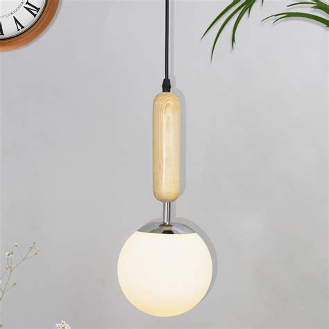 Buy HOMESAKE White Frosted Glass Globe Ceiling Light from Homesake at ...