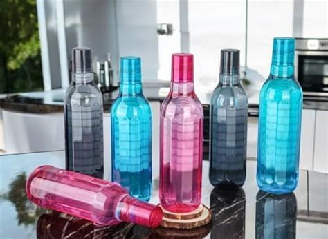 OMORTEX Reusable Water Bottles Durable Plastic Drink Bottles with ...
