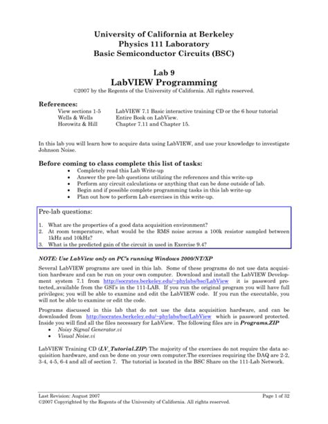 LabVIEW Programming Examples 的图像结果