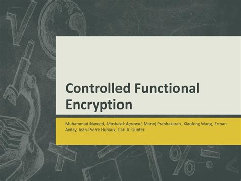 Image result for Implementing Functional Encryption