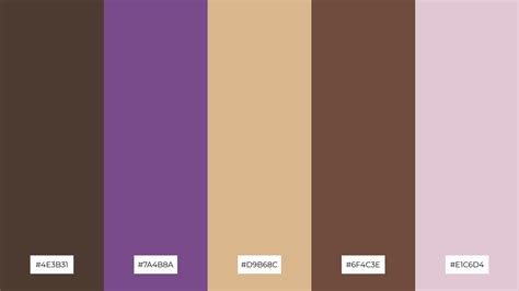 The Best 15 Purple Brown Color Palette Combinations