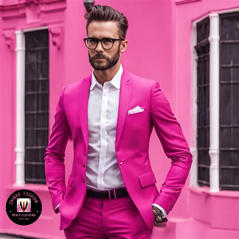 Men Suits 2 Piece , Pink Suits Men, Slim Fit Suits, One Button Suits ...
