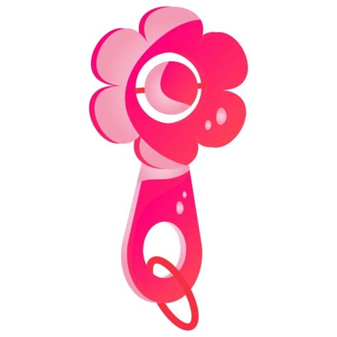 Flower Rattle Baby Shower Cutout – Durable 300 GSM Cardboard | ZBox.in