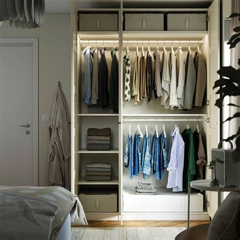 PAX / BERGSBO wardrobe combination, white/white, 150x60x236 cm (59x235 ...