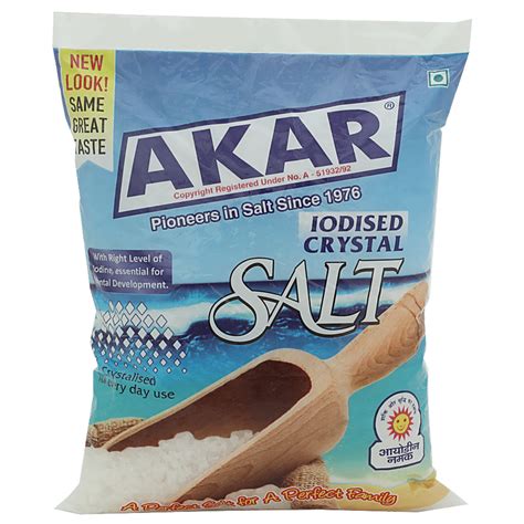 Akar Salt/Uppu, Crystal, 1 Kg Pouch