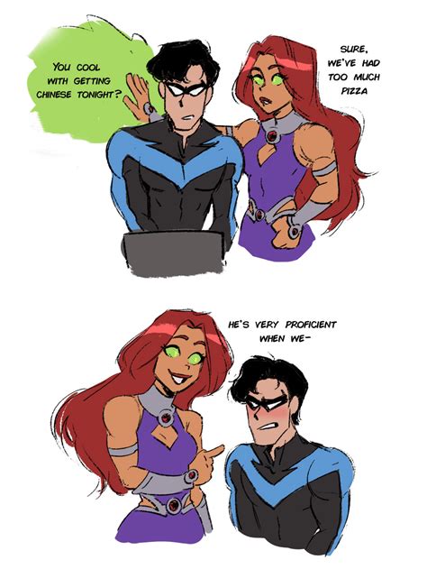 [Artwork] Nightwing and Starfire by paunchsalazar. : r/teentitans