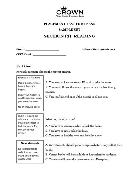 Image result for Reading Test Study Guide