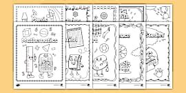 Portada de cuaderno: English