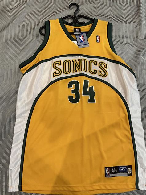 Ray Allen Authentic Reebok Alternate Seattle Sonics Jersey : r ...