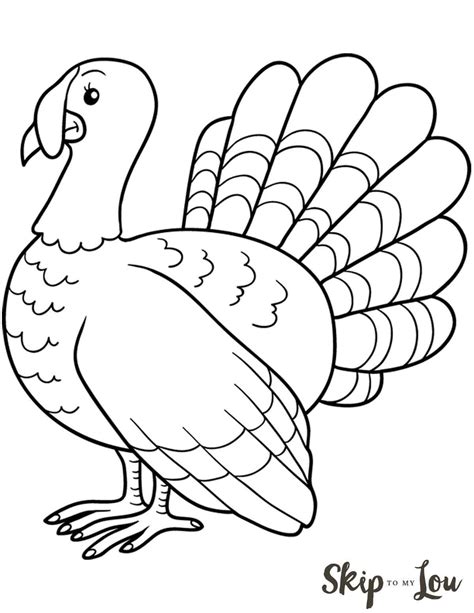 The cutest free turkey coloring pages – Artofit