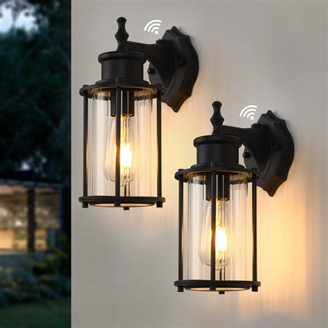 foucasal Outdoor Lights Wall Mount, Outside Lighting with Dusk to Dawn ...