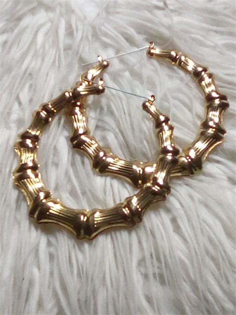 Bamboo Hoop Earrings