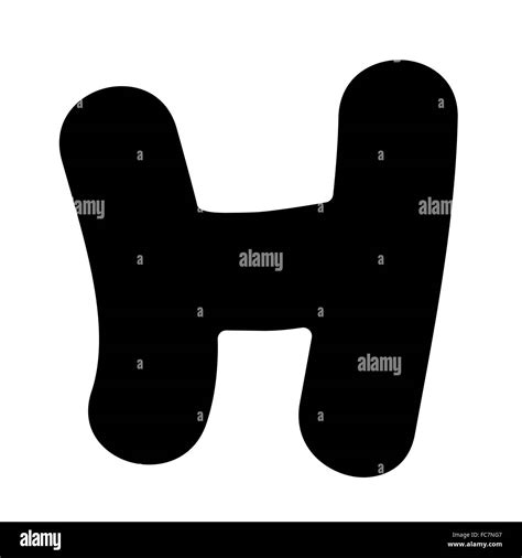 Uppercase H Silhouette