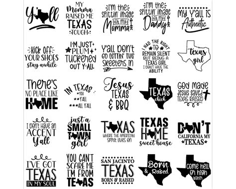 50 Texas Quotes and Saying Files - Etsy