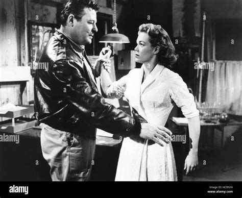 MAGNIFICENT ROUGHNECKS, from left: Jack Carson, Nancy Gates, 1956 Stock ...