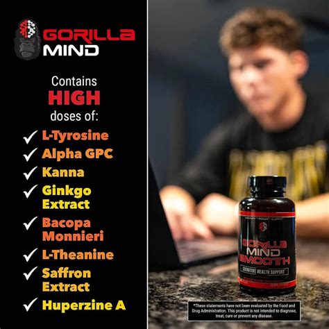 Gorilla Mind Smooth Nootropic Formula 90 Capsulas – The Red Vitamin MX