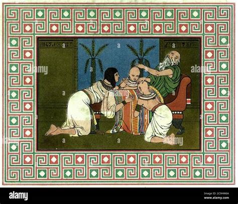 Jacob with Ephraim and Manasseh Stock Photo - Alamy