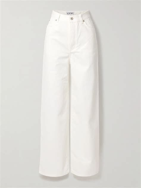 LOEWE High-rise wide-leg jeans | White pants women, Fashion pants ...