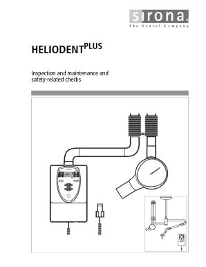 Fillable Online Sirona Heliodent Plus Dental X-Ray - Service manual.pdf ...