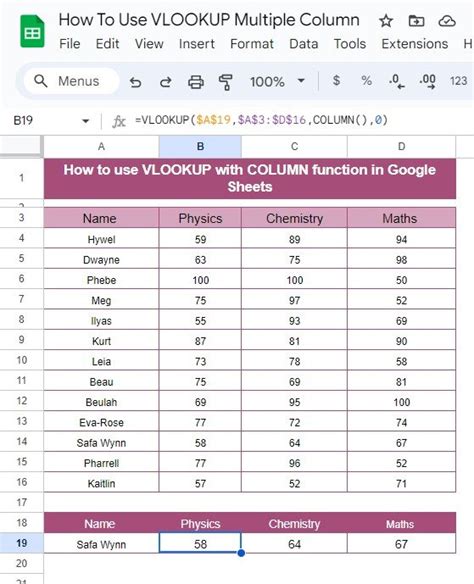 Image result for Column Numbers for VLOOKUP