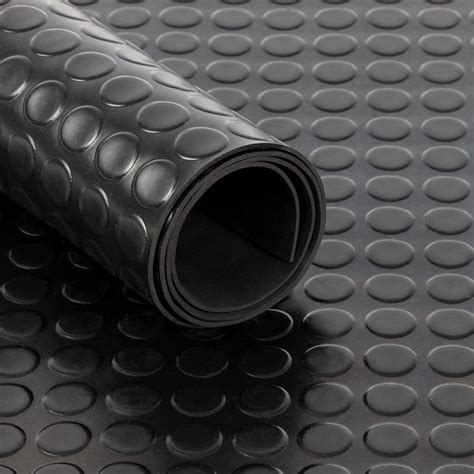 Rubber Flooring Rolls Black Coin Checker Rubber Flooring Mating Plate ...