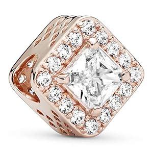 Buy PANDORA Rose Charm with Clear Cubic Zirconia - 786206CZ Online at ...