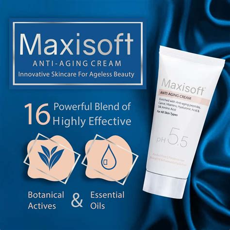 Buy MAXISOFT ANTI-AGING CREAM 50 GM | ALMOND OIL | PH BALANCED (PACK OF ...
