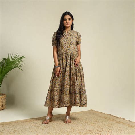 Dresses For Women - Buy Hand Block Print One Piece Dress for Women ...