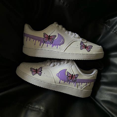 Nike Court Vision x lavender butterfly drip – Knickgasm