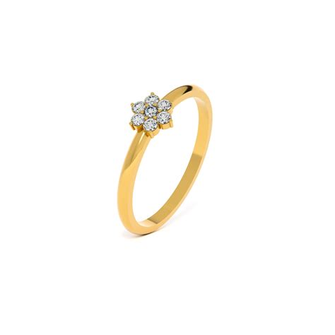 Blossom Spark 9KT Gold Lab Grown Diamond Ring – PALMONAS