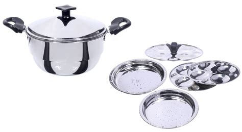 USHA SHRIRAM Stainless Steel Idli Cooker | Induction & Gas Friendly ...