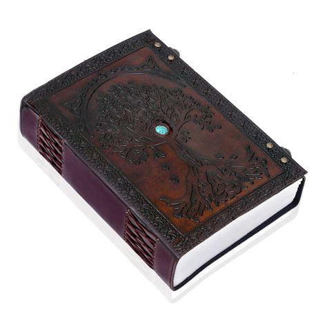 Leather Large Tree of life Journal