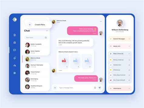 Chat/Messenger - Web App by Kazi Sayed for UIKings on Dribbble